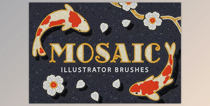Download Mosaic Tile Illustrator Brushes - 6193435