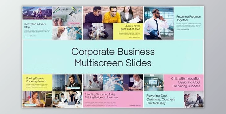 Download Minimal Multiscreen Corporate Business Slideshow (Videohive 54151223) - AE Project