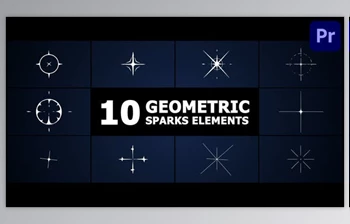 Download <span class='badge badge-warning'>Geometric</span> Sparks Elements | Premiere Pro MOGRT (Videohive 53761350)