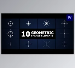 Download Geometric Sparks Elements | Premiere Pro MOGRT (Videohive 53761350)