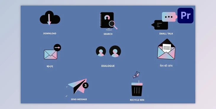 Download Social Media Interface Icons And Titles for Premiere Pro (Videohive 53757396)
