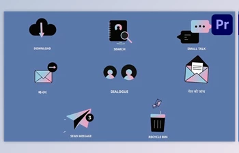 Download Social Media <span class='badge badge-warning'>Interface</span> Icons And Titles for Premiere Pro (Videohive 53757396)