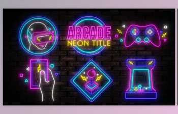 Download <span class='badge badge-warning'>Neon</span> Arcade Titles (Videohive 53744306)