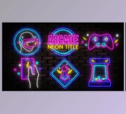 Download Neon Arcade Titles (Videohive 53744306)