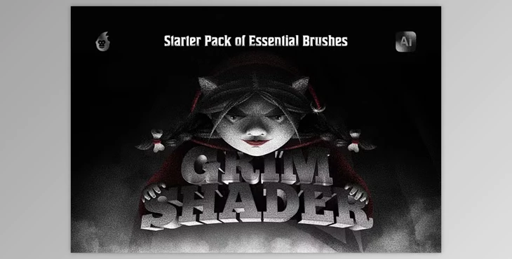 Download Grim Shader Illustrator Brushes - 91651563