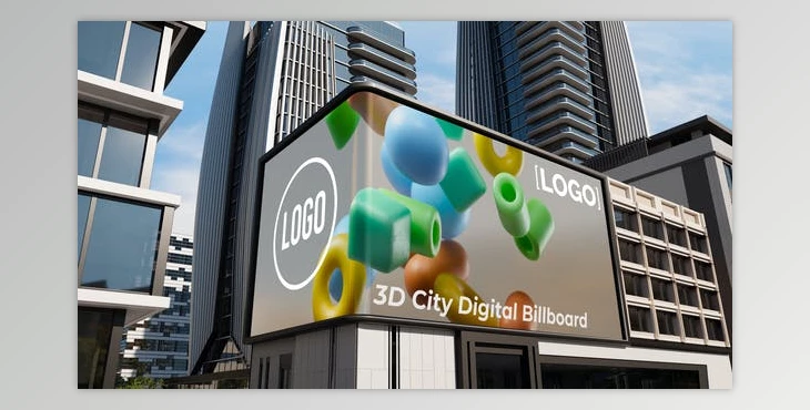 Download 3D City Digital Billboard (Videohive 54200309) - AE Project