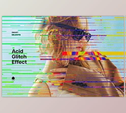 Download Acid Glitch Photo Effect - 278460895