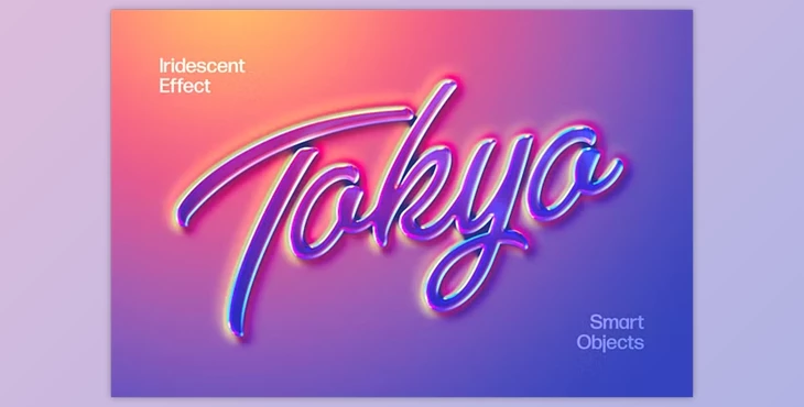 Download Gradient Holo Text & Logo Effect - 222761536