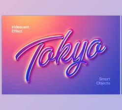 Download Gradient Holo Text & Logo Effect - 222761536