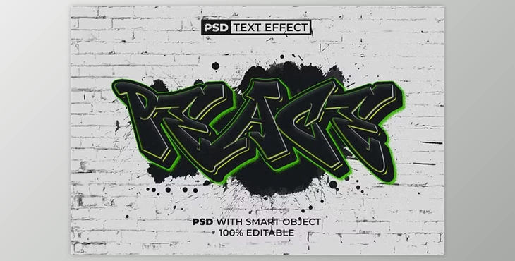 Download PSD Graffiti Text Effect Style - 244454822