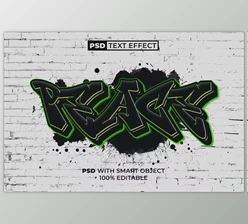 Download PSD Graffiti Text Effect Style - 244454822