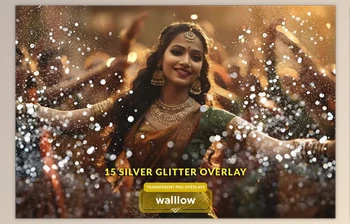 Download Silver <span class='badge badge-warning'>Glitter</span> confetti png overlays - 244656484