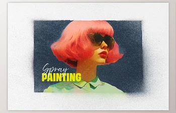 Download Graffiti Spray Painting Photo <span class='badge badge-warning'>Effect</span> - 256624370
