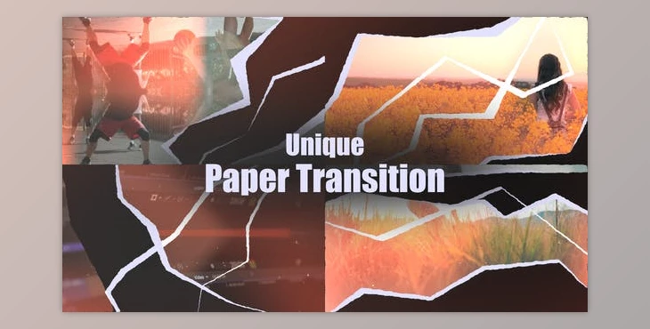 Download Paper Cut Transitions (Videohive 54183611) - AE Project