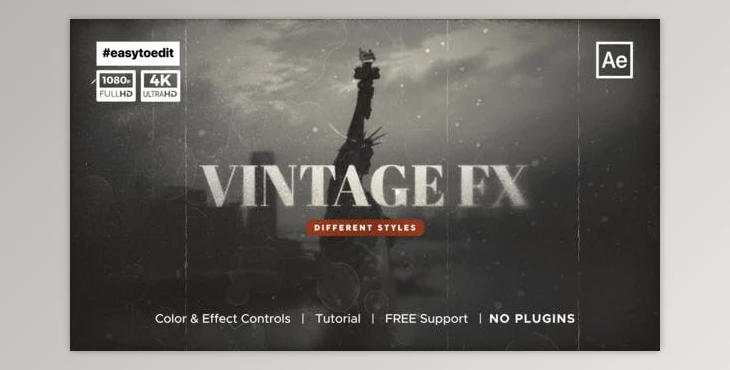 Download Vintage Fx Overlay (Videohive 54211943) - AE Project