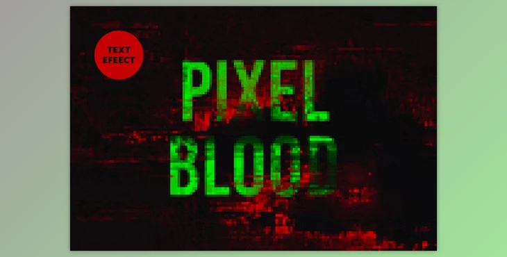 Download Bloody Pixel Text Effect - 283650642