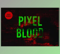 Download Bloody Pixel Text Effect - 283650642
