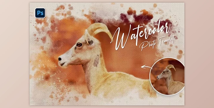 Download Watercolor Photo Effect - 283036588