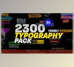 Download 2300 Animated Typography Pack For Premiere Pro (Videohive 54262105) - PR Project