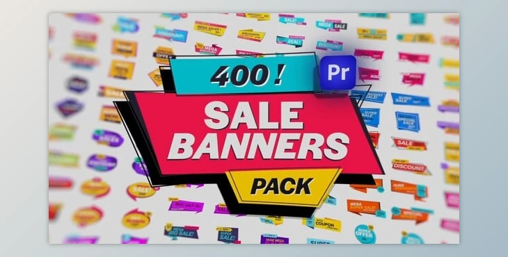 Download Animated Sale Banners Pack for Premiere Pro (Videohive 54090327) - PR Project
