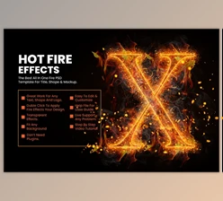 Download Fire Shape, Text & Logo Effect - 279646613