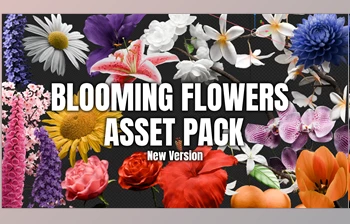 Download blendermarket – Blooming Flowers – Geo Nodes Curve Asset <span class='badge badge-warning'>Pack</span>