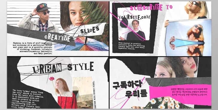 Download Modern Torn Paper Slides for DaVinci Resolve