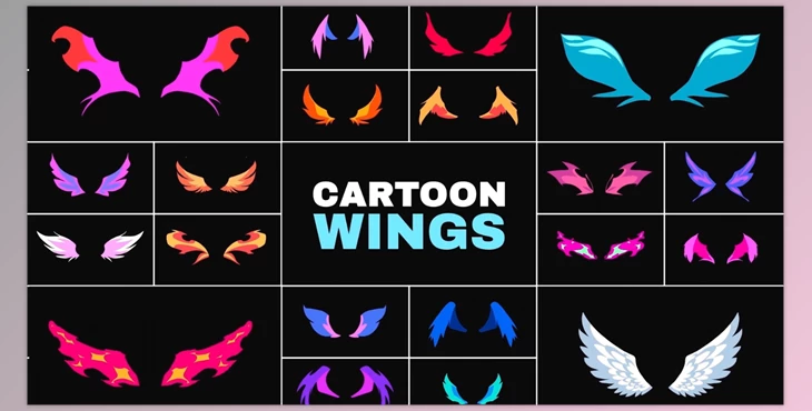 Download Cartoon Wings for DaVinci Resolve
