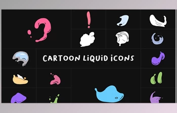 Download Cartoon Liquid Icons for After <span class='badge badge-warning'>Effects</span>