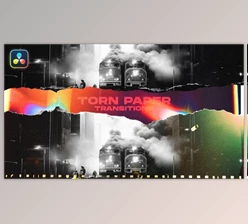 Download Torn Paper Transitions VOL. 2 | DaVinci Resolve (Videohive 48571087)