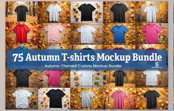 Download CreativeFabrica - Autumn T-<span class='badge badge-warning'>Shirt</span> Mockup Bundle