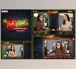 Download Night Podcast – Twitch Overlay