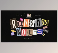 Download Ransom Note Animated Letters Set (Videohive 54476988) - AE Project 