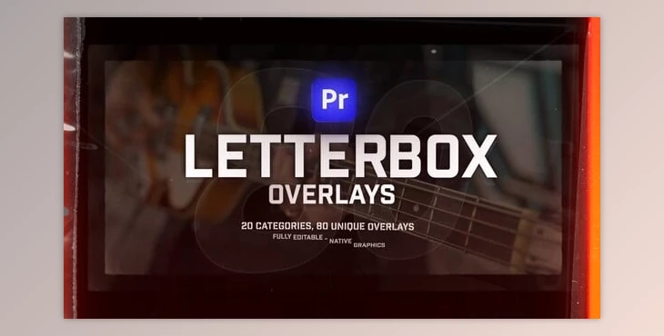 Download Film LetterBox Overlays Pack For Premiere Pro: Old Film, Grunge, Gritty, Cinematic, Timeless Borders (Videohive 54306060) - PR Project