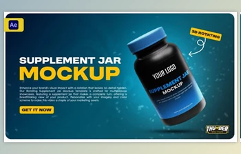 Download Supplement Jar <span class='badge badge-warning'>Video</span> Mockup (Videohive 54401432) - AE Project