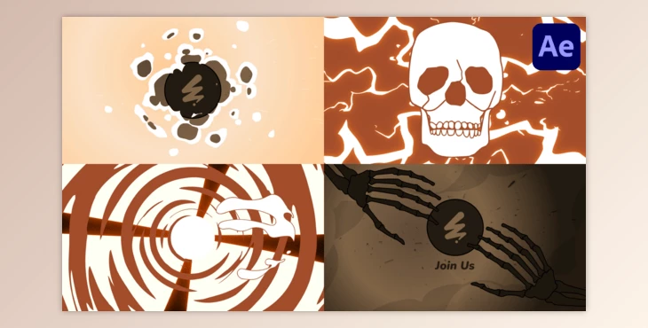 Download Scull And Bones Logo for After Effects (Videohive 54522723) - AE Project 