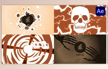Download Scull And Bones Logo for <span class='badge badge-warning'>After</span> <span class='badge badge-warning'>Effects</span> (Videohive 54522723) - AE Project 