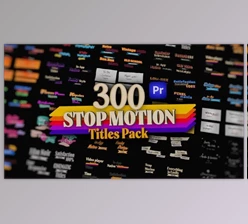 Download Stop Motion Text Overlays Pack for Premiere Pro: Pop Up, Cartoon, Paper, Wedding, Brush & More (VideoHive 54252638) PR Project