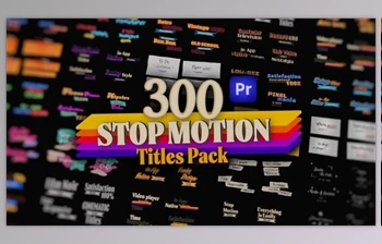 Download Stop <span class='badge badge-warning'>Motion</span> Text Overlays Pack for Premiere Pro: Pop Up, Cartoon, Paper, Wedding, Brush & More (VideoHive 54252638) PR Project