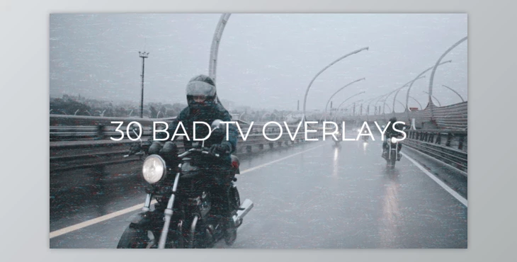 Download 30 Bad TV Overlays (Videohive 54495474) - AE Project