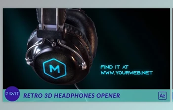 Download Retro <span class='badge badge-warning'>3d</span> Headphones Podcast Intro (Videohive 54573788) - AE Project