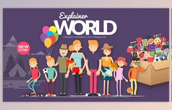 Download Explainer World <span class='badge badge-warning'>Characters</span> (Videohive 54738266) - AE Project