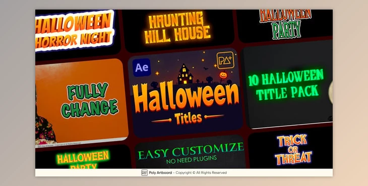 Download Halloween Titles For After Effects (Videohive 54716072) - AE Project