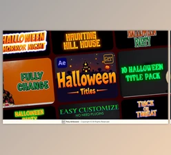 Download Halloween Titles For After Effects (Videohive 54716072) - AE Project