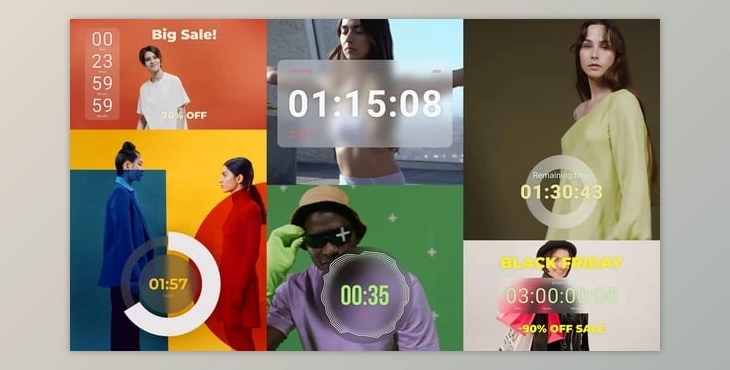 Download Countdown Timers | MOGRT (Videohive 54221243)