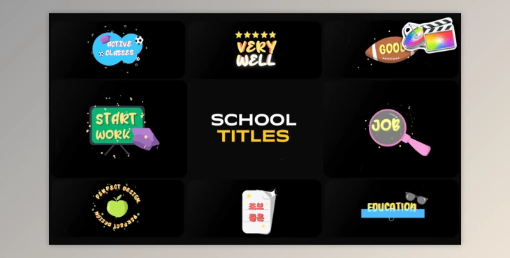 Download School Titles for FCPX (Videohive 54217035)