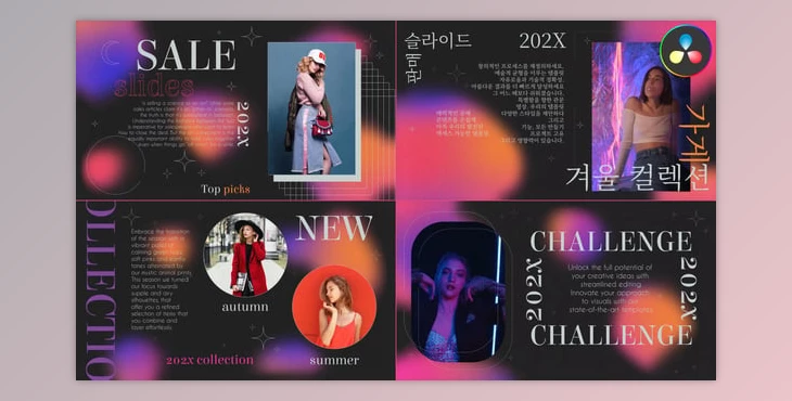 Download Neon Gradient Sale Slides for DaVinci Resolve (Videohive 54149150)