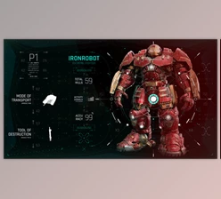 Download HUD UI Game Warrior Screen 04 (Videohive 54701401) - AE Project