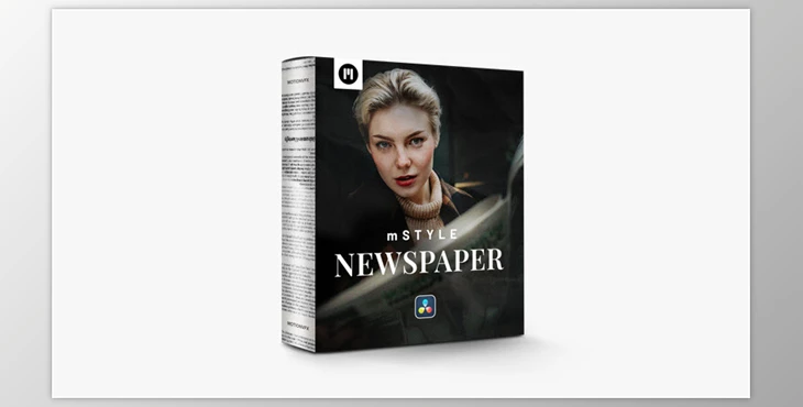 Download MotionVFX - mStyle Newspaper For DaVinci Resolve