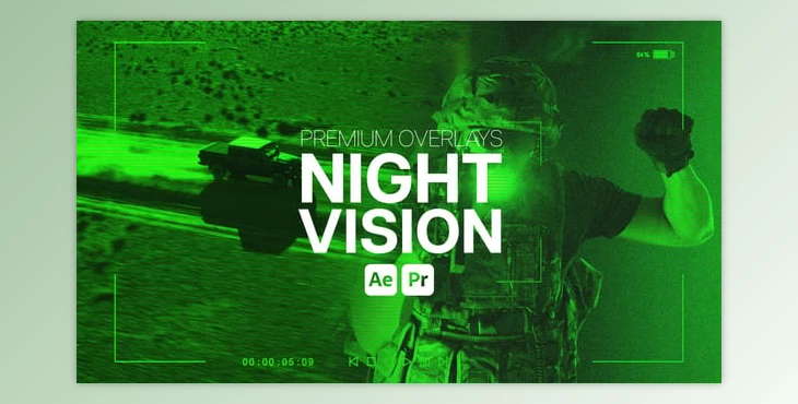 Download Premium Overlays Night Vision (Videohive 54288957) - PR Project